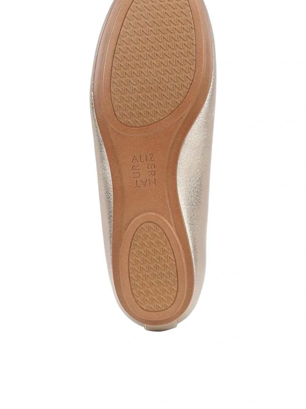 Naturalizer Maxwell Women’s Size 6 Warm Silver Metallic Ballet Flats New no box